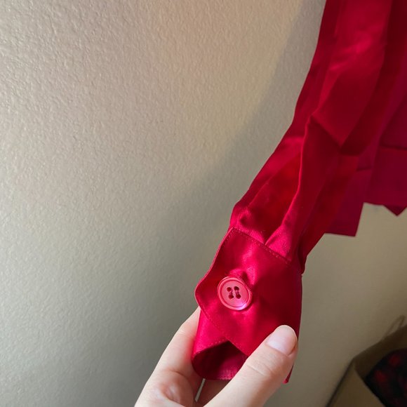 Vintage 100% Silk Blouse - Picture 3 of 4